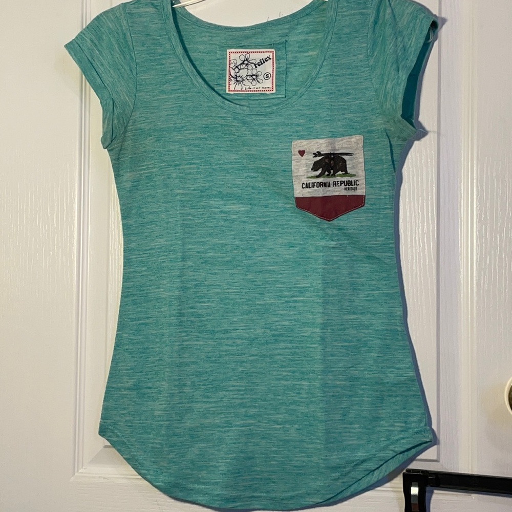 Teal tee